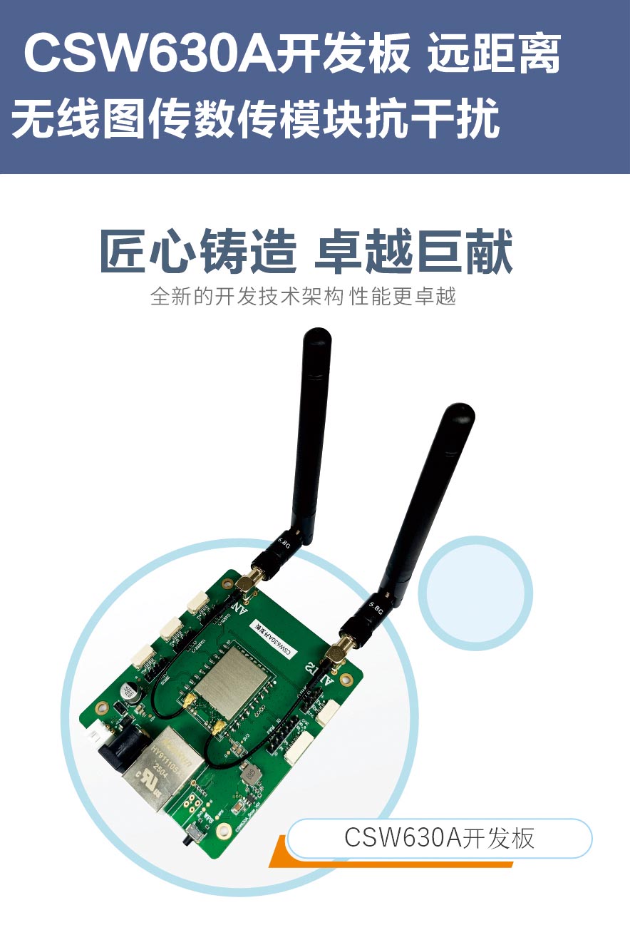 機器人遠距離無線數字圖傳開發板評估板
